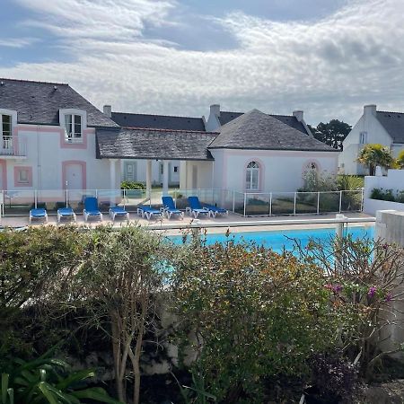 Maison de vacances de 56 m2 dans résidence avec piscine chauffée proche plages Locmaria Exterior foto