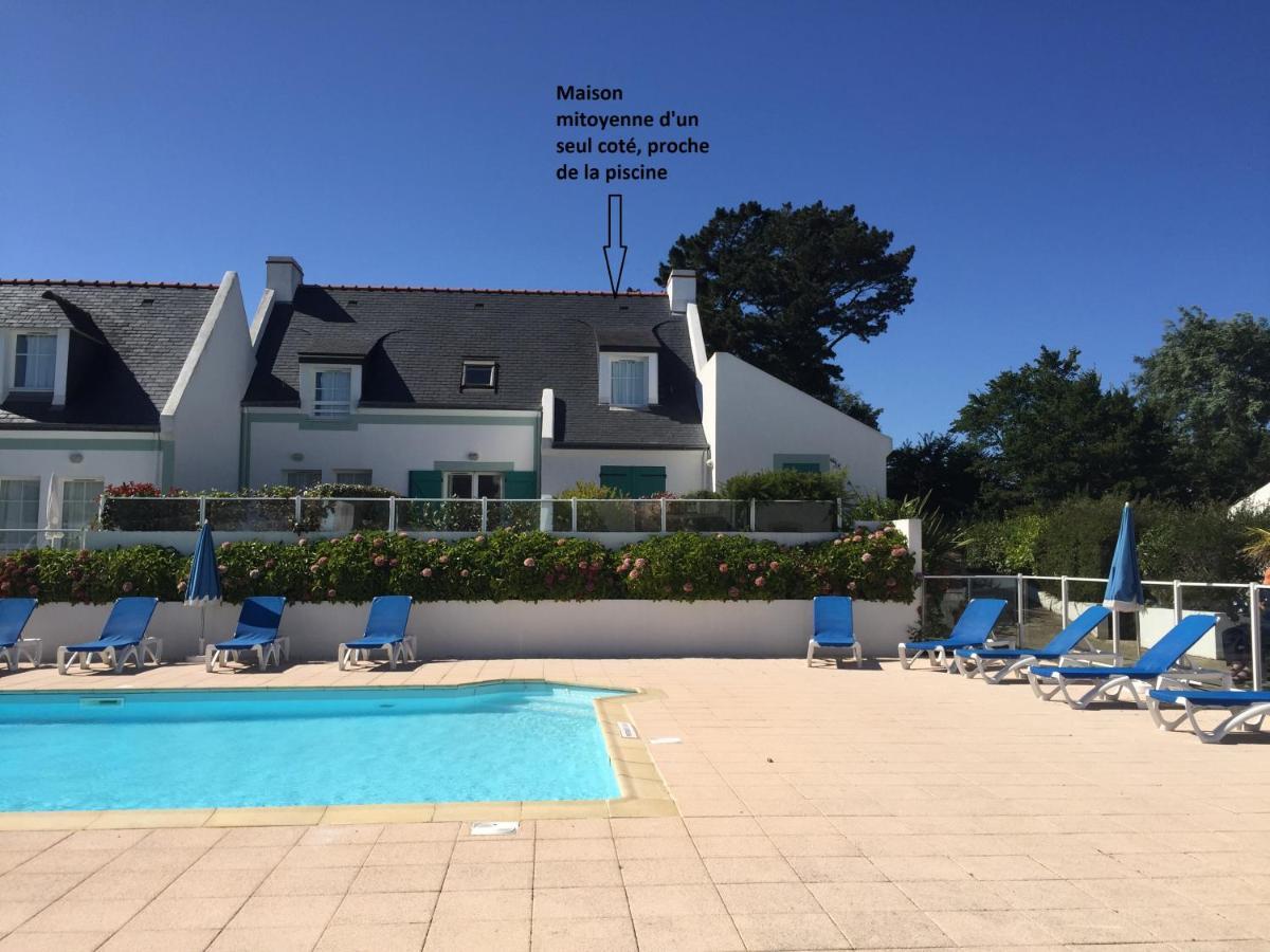 Maison de vacances de 56 m2 dans résidence avec piscine chauffée proche plages Locmaria Exterior foto