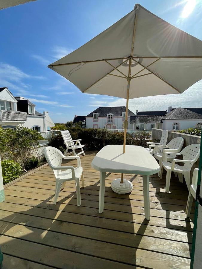 Maison de vacances de 56 m2 dans résidence avec piscine chauffée proche plages Locmaria Exterior foto