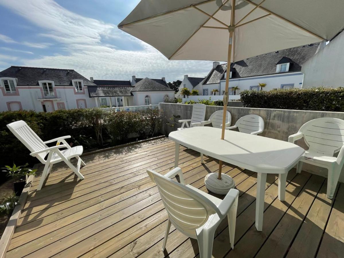 Maison de vacances de 56 m2 dans résidence avec piscine chauffée proche plages Locmaria Exterior foto
